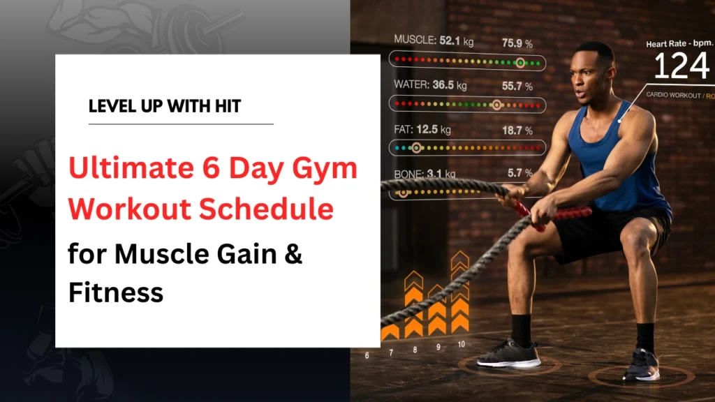 Ultimate 6 Day Gym Workout Schedule for Muscle Gain & Fitness
